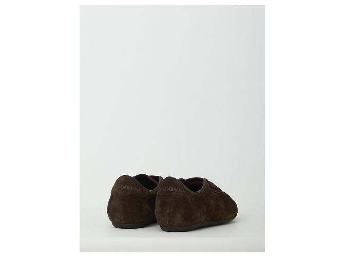 Dolce & Gabbana Low-top suede sneakers Brown - view 3