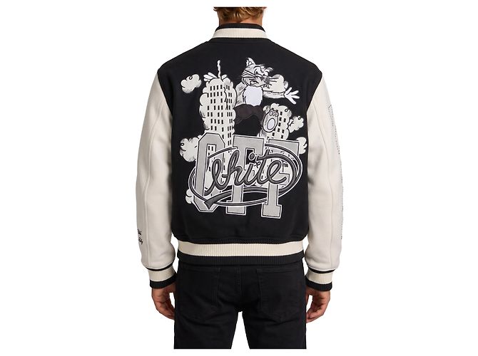 Off White Chaqueta college Cat Off Negro - vista 3