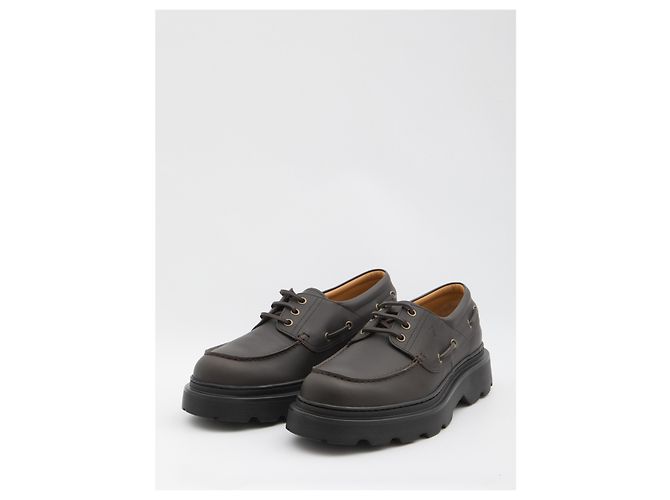 Tod's Bootsshoer mit Profilsohle Braun - Ansicht 2