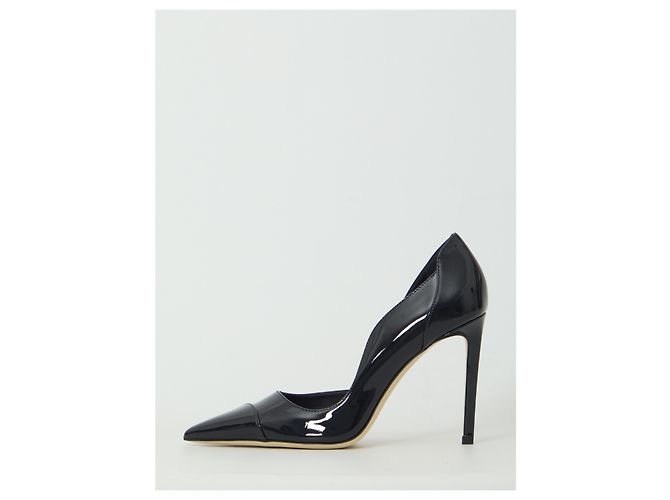 Jimmy Choo Décolleté Brigitte 100 blu navy - vista 4
