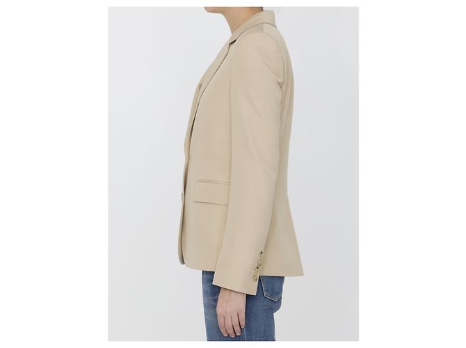 Stella Mc Cartney Stella McCartney Iconic jacket beige viscose - view 3