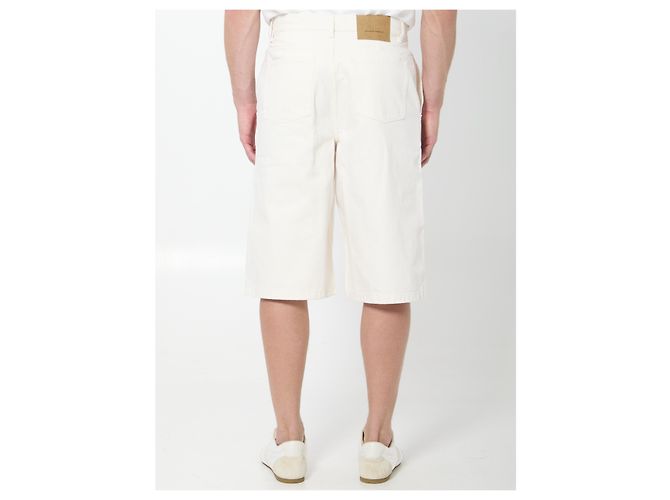 Ami Paris Lockere Twill-Bermuda-Shorts Weiß - Ansicht 4