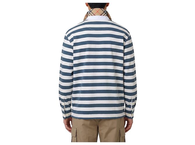 Burberry Camisa de rugby Knight Stamp Branco - vista 3