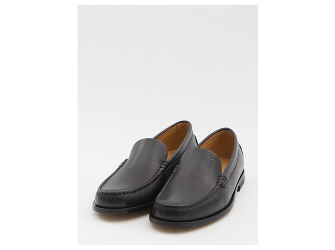 Mocassini Tod's Metal Dots in pelle nera Nero - vista 2