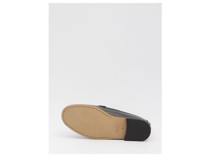 Mocassini Tod's Metal Dots in pelle nera Nero - vista 4