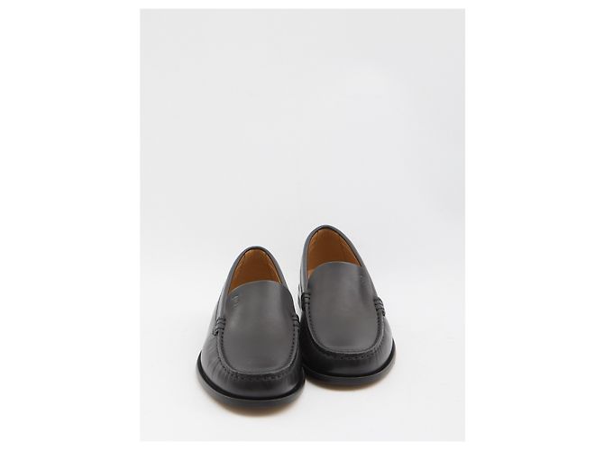 Mocassini Tod's Metal Dots in pelle nera Nero - vista 5