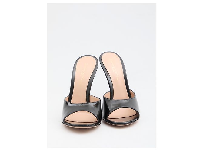 Gianvito Rossi Sofia mules de cuero negras Negro - vista 5