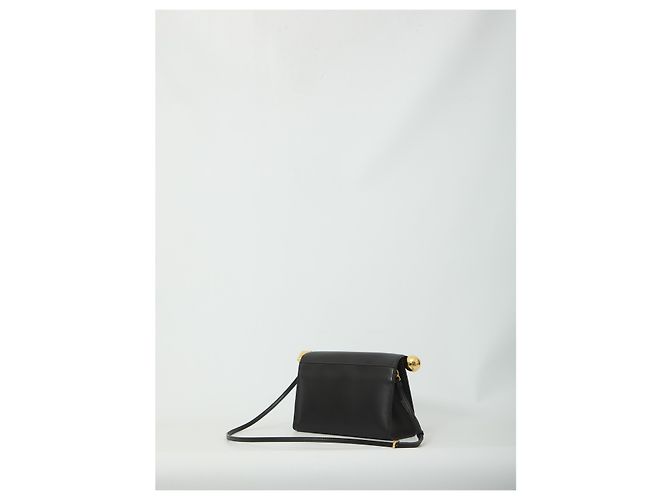 Borsa pouch Jacquemus Rond Carré in pelle nera Nero - vista 2