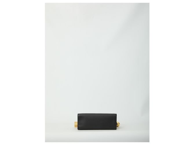 Borsa pouch Jacquemus Rond Carré in pelle nera Nero - vista 3