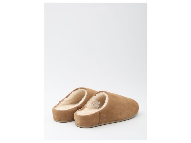 Mules Ugg Elea de cuero marrón Castaño - vista 3