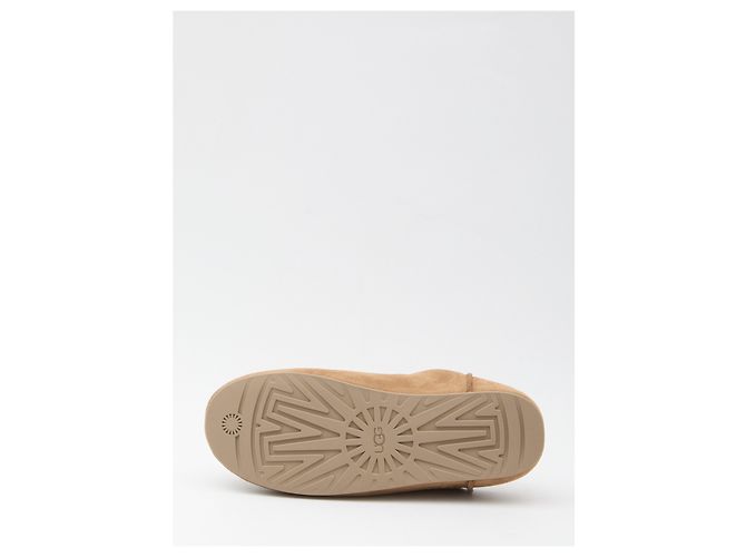 Mules Ugg Elea de cuero marrón Castaño - vista 4