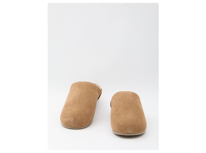 Mules Ugg Elea de cuero marrón Castaño - vista 5
