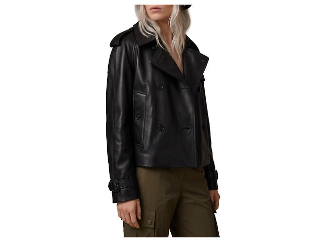 Burberry Trench coat corto Mayfair Nero - vista 2