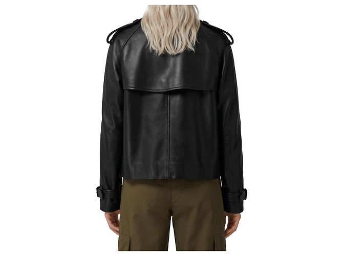 Burberry Trench coat corto Mayfair Nero - vista 3