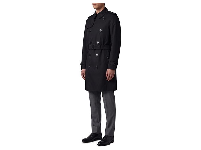 Burberry Trench Heritage Kensington di lunghezza media Nero - vista 2