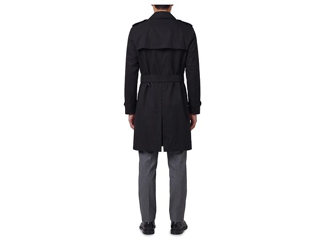 Burberry Trench Heritage Kensington di lunghezza media Nero - vista 3