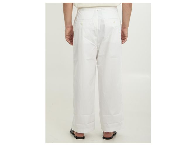Jacquemus Marin Hose aus weißer Baumwolle - Ansicht 4