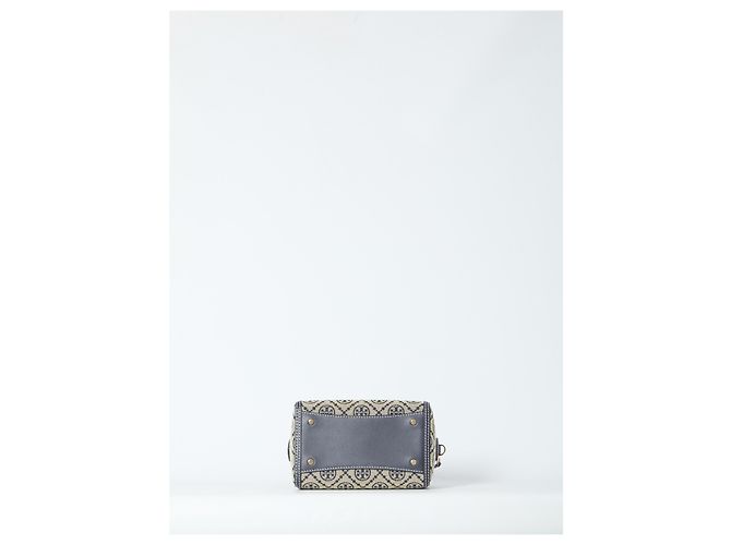 Tory Burch Bolsa barrel mini T Monogram Azul - vista 3