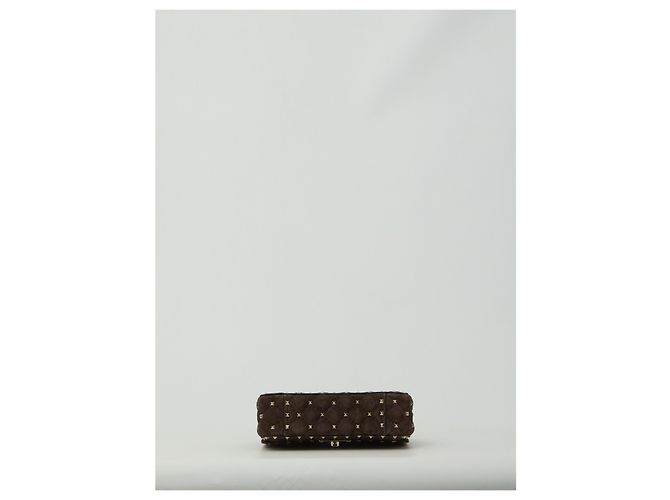 Valentino Garavani mala de ombro Small Rockstud Spike Marrom - vista 3