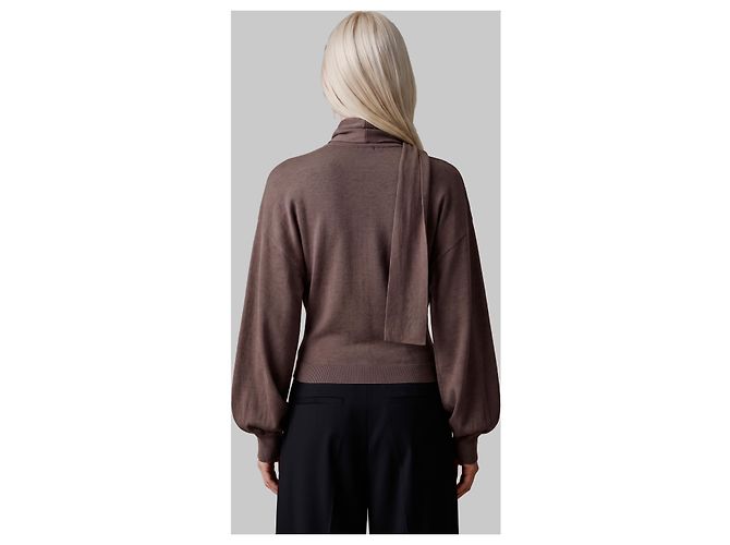 Jacquemus Losange Cardigan braun Seide und Viskose - Ansicht 3