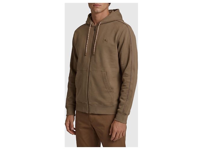 Burberry Finch Kapuzenjacke aus Baumwolle in Braun - Ansicht 2