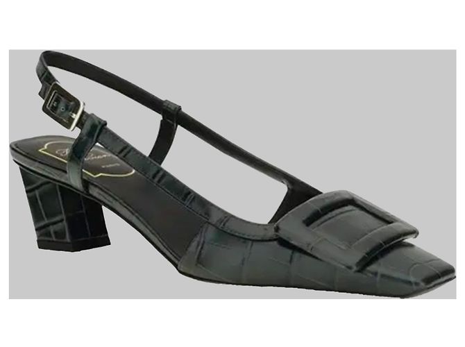 Roger Vivier Décolleté slingback Belle Vivier Night Green Verde - vista 2