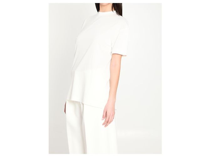 Jacquemus Top Ventadou Bianco in Jersey - vista 2