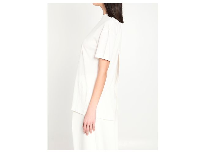 Jacquemus Top Ventadou Bianco in Jersey - vista 3