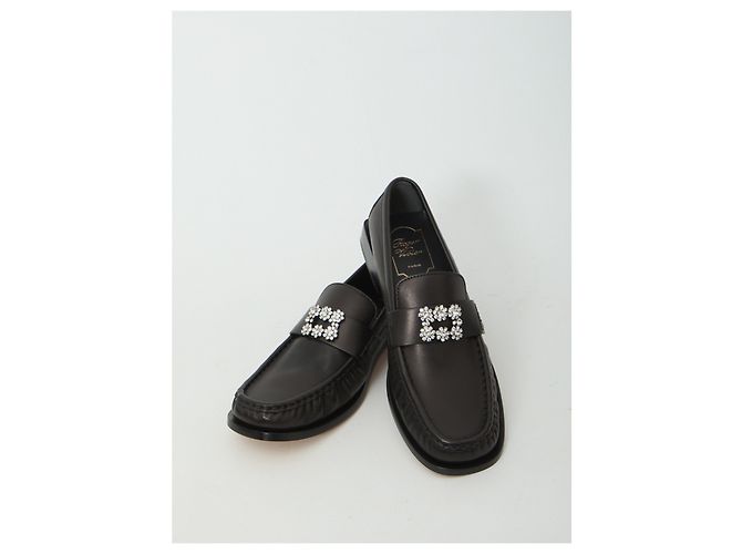 Roger Vivier Mocassini in pelle Viv' Rangers Nero - vista 5