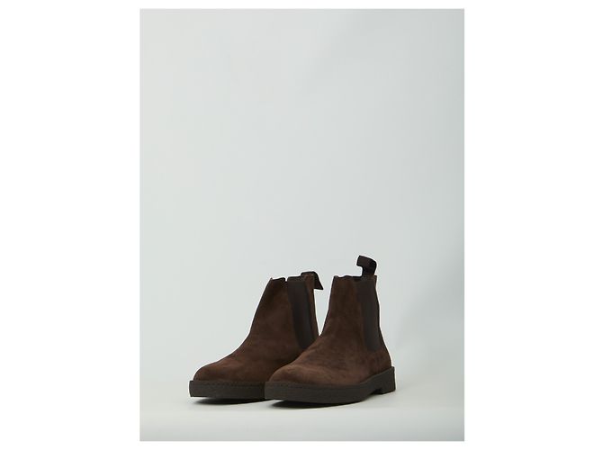 Common Projects Dark brown suede Chelsea boots - view 2