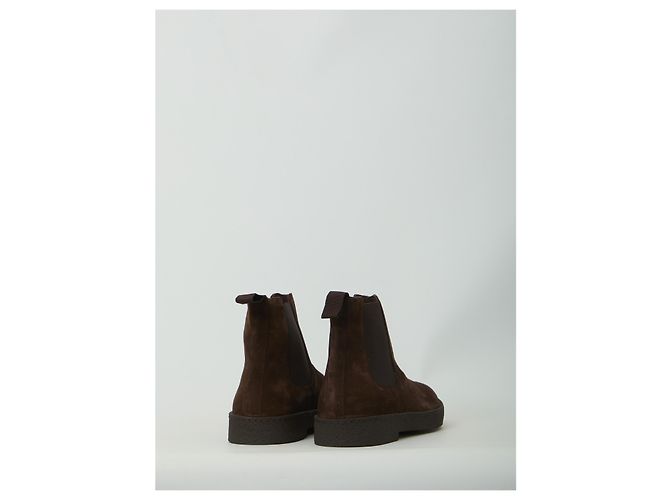 Common Projects Dark brown suede Chelsea boots - view 3