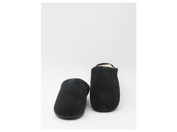 Mules Ugg Elea en cuir noir - vue 5