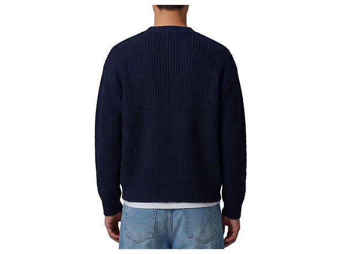 Roberto Collina Wollcardigan in Marineblau - Ansicht 3
