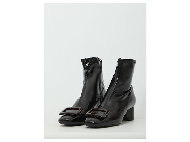 Roger Vivier Roundy Turtle Stretch ankle boots Black - view 2
