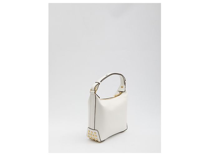 Borsa Tod's Sacca mini in pelle bianca Bianco - vista 2
