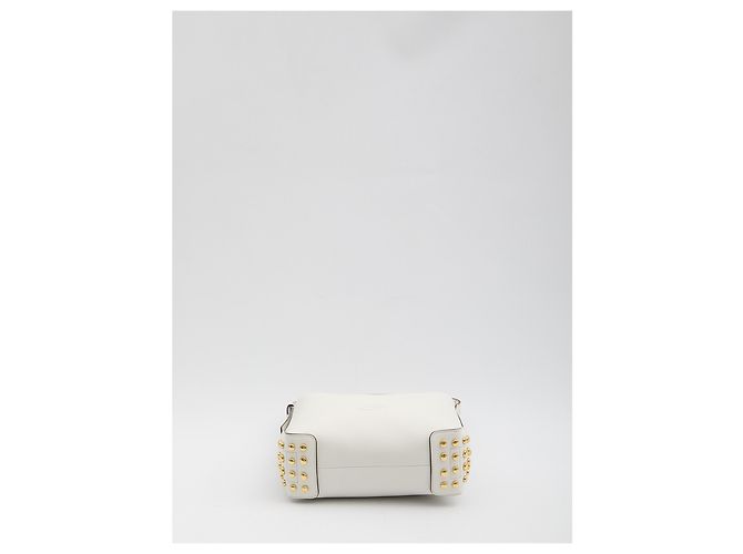 Borsa Tod's Sacca mini in pelle bianca Bianco - vista 3