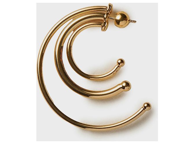 Panconesi Boucles d'oreilles créoles Solar Pierced small Doré - vue 3