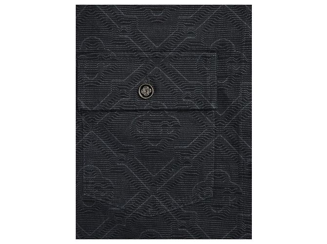 Casablanca Laser monogram overshirt Black - view 2