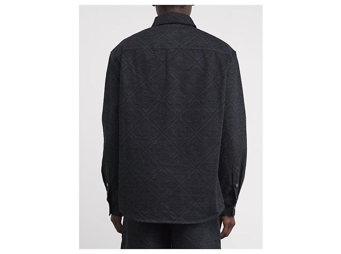 Casablanca Laser monogram overshirt Black - view 4