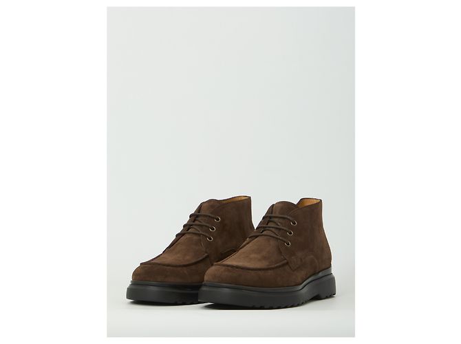 Tod's Moor braune Wildleder Schnürstiefel - Ansicht 2