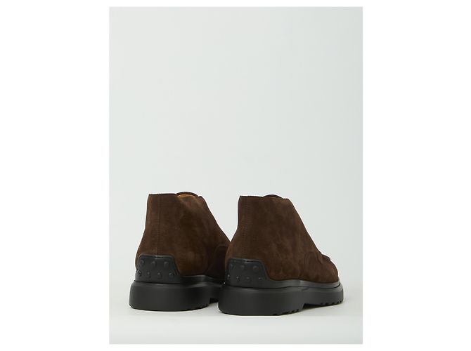 Tod's Moor braune Wildleder Schnürstiefel - Ansicht 3