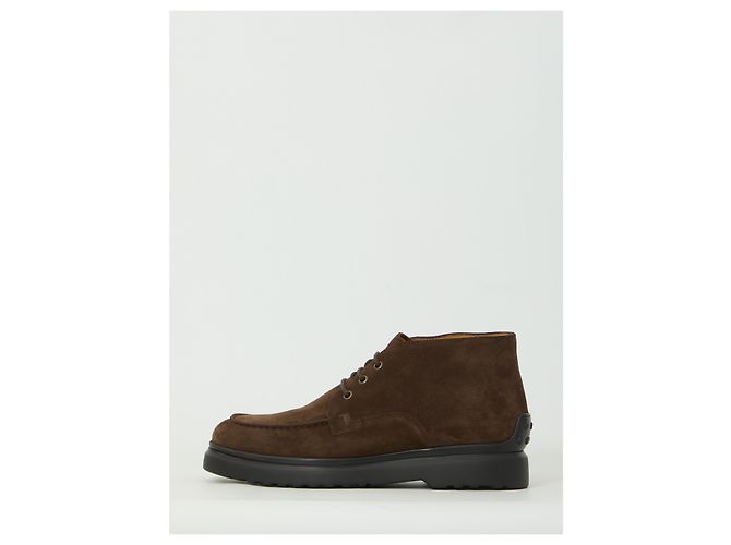 Tod's Moor braune Wildleder Schnürstiefel - Ansicht 4