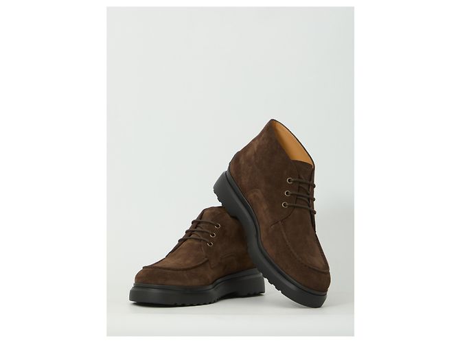 Tod's Moor braune Wildleder Schnürstiefel - Ansicht 5