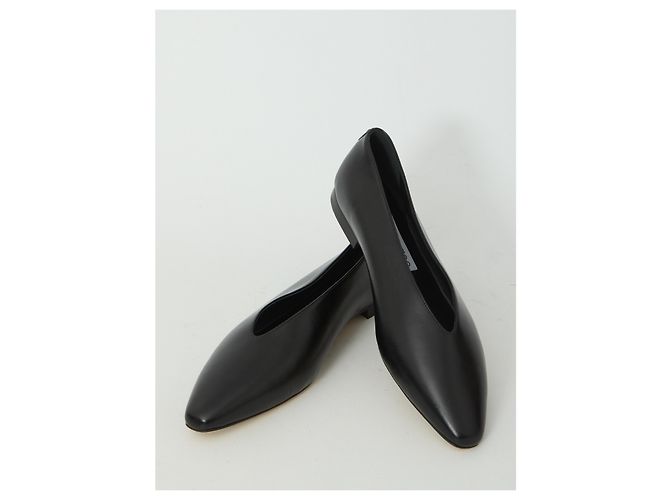 Bailarinas Jimmy Choo Margot Flat de cuero negro - vista 5