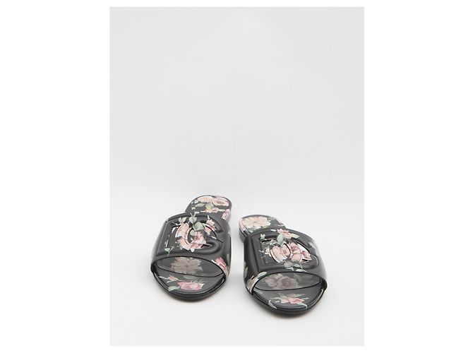 Dolce & Gabbana Strand-Schlappen mit Blumenmuster Pink - Ansicht 5