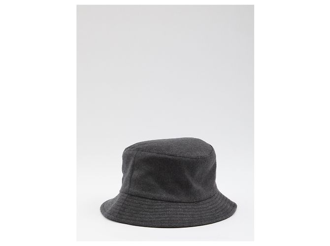 Jacquemus Le Bob Fischerhut aus Wolle grau - Ansicht 2