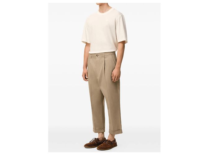 Ami Paris Karottenhose beige Baumwolle - Ansicht 2