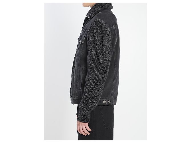 Dolce & Gabbana Chaqueta acolchada de denim de algodón negro - vista 3