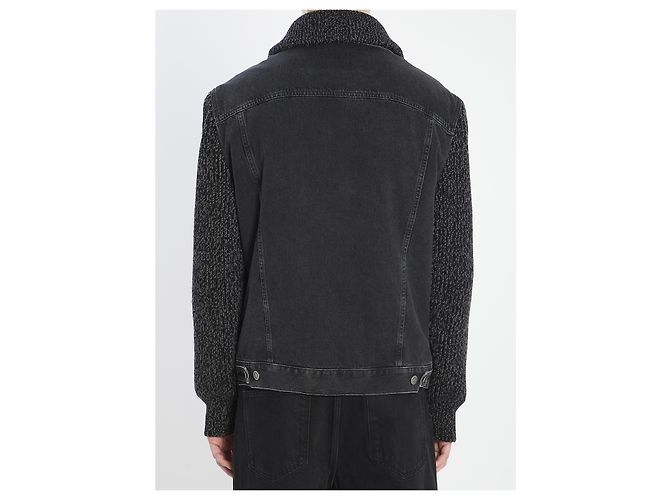 Dolce & Gabbana Chaqueta acolchada de denim de algodón negro - vista 4