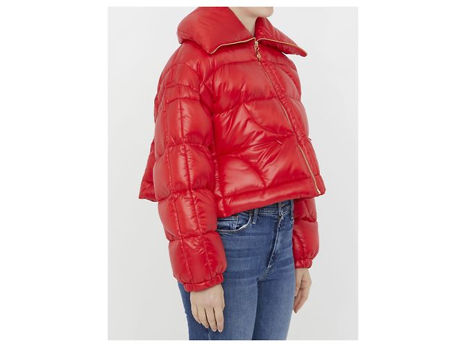 Jean Patou Giacca puffer corta JP Rosso - vista 2